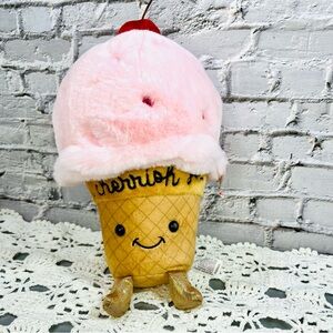 AURORA Just Sayin - I Cherrish You - Ice Cream Stuffed Plush 9"